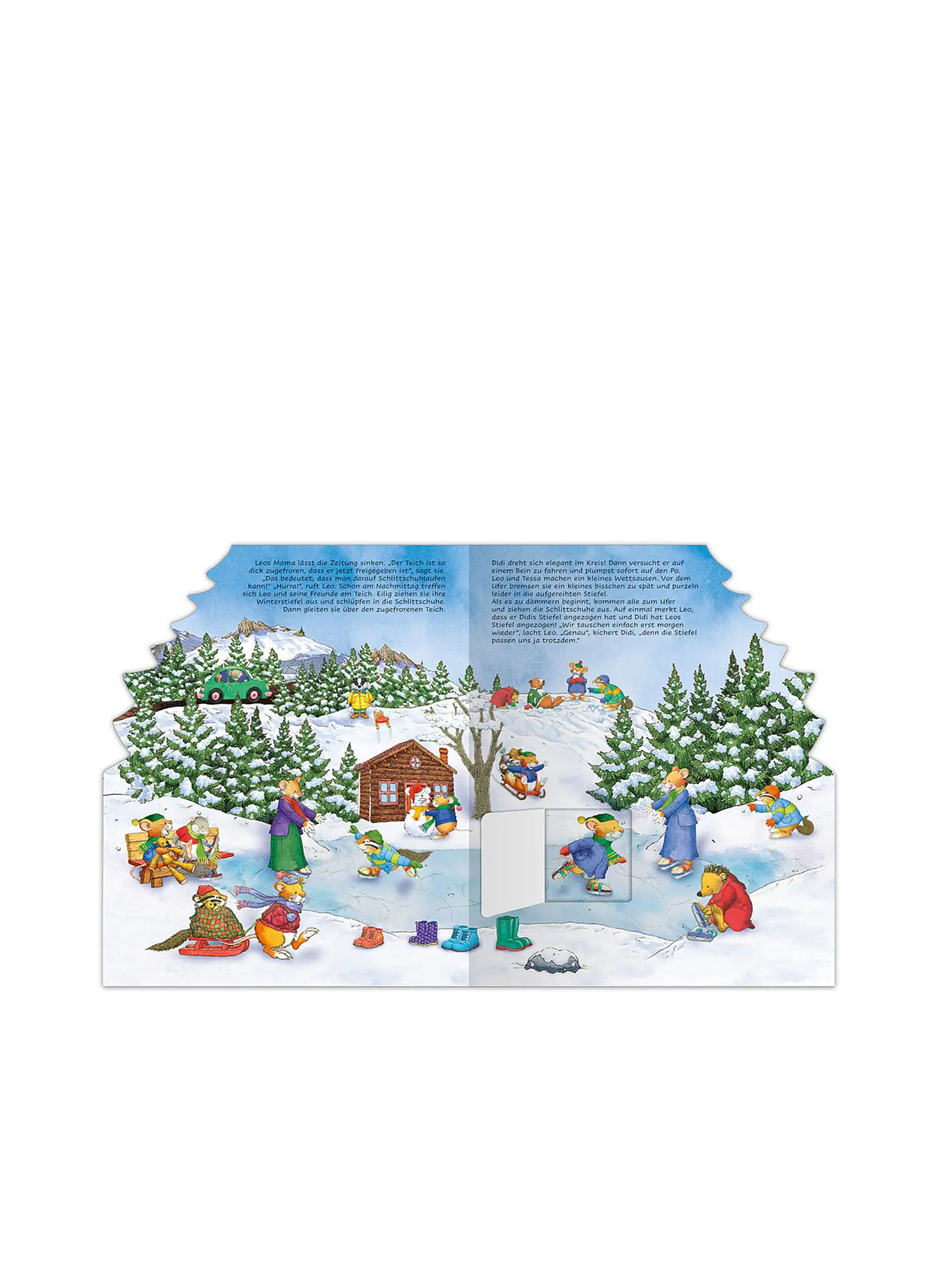 LINGOLI VERLAG | Buch - Leo Lausemaus - Mein weihnachtliches Wimmelbuch | 